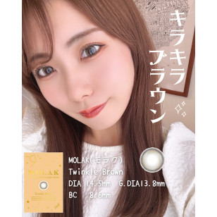 MOLAK 1day Twinkle Brown モラク ワンデー トゥインクルブラウン